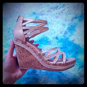 Stunning Rhinestone studded wedges